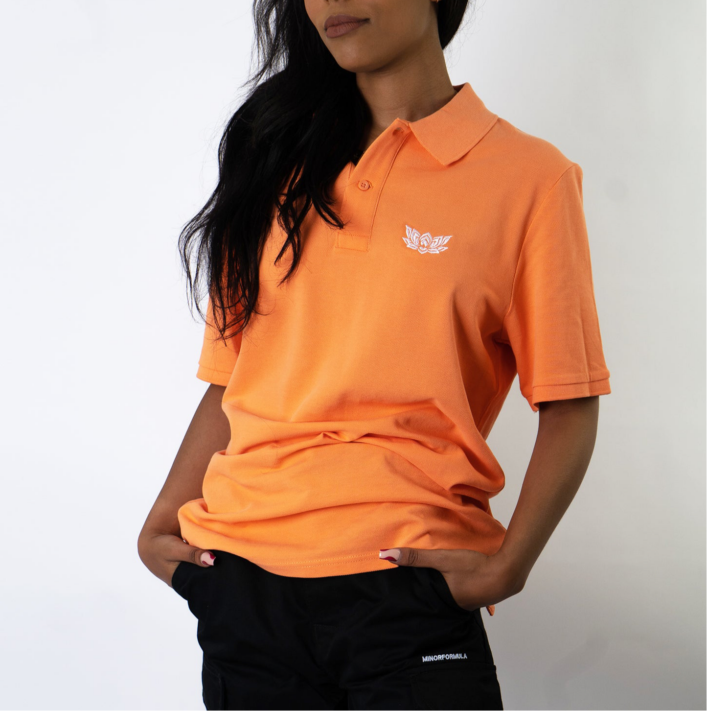 LOTUS POLO SHIRT - ORANGE