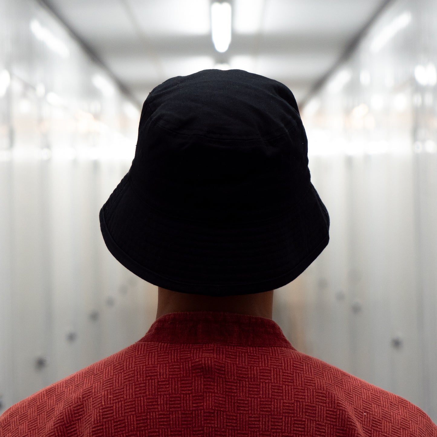 CARETAKERS BUCKET HAT - BLACK/RED