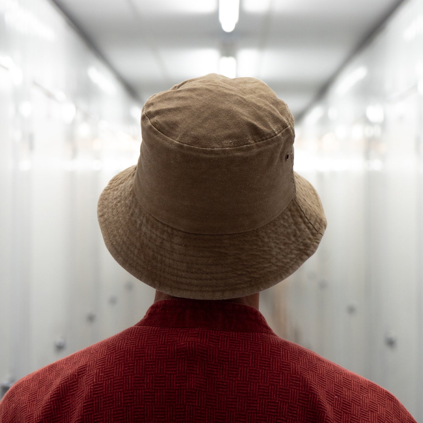 LOTUS DENIM BUCKET HAT - STONE