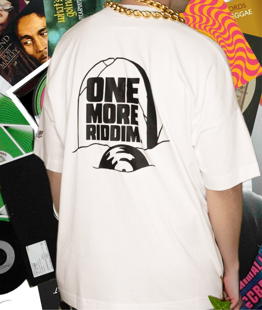 OMR T-SHIRT - WHITE/BLACK