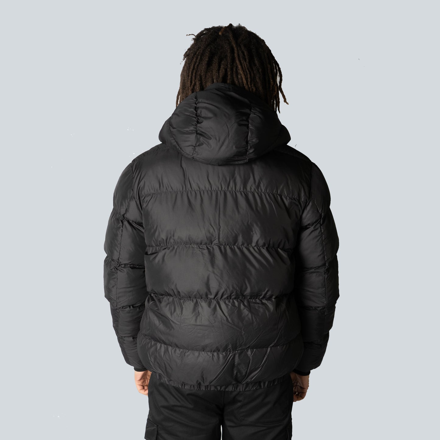 LOTUS PUFFA JACKET - BLACK