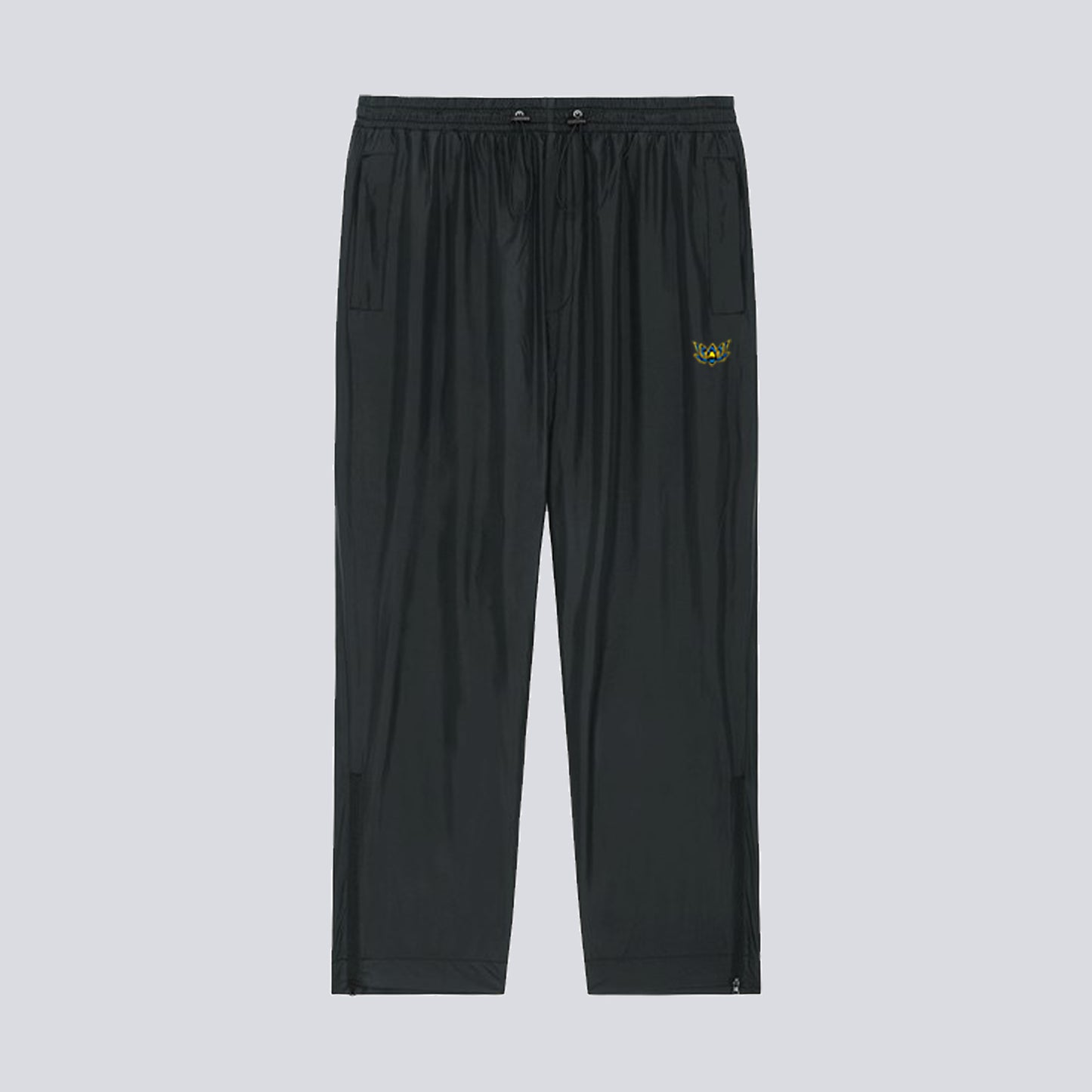 LOTUS WIND TRACK PANTS - BLACK