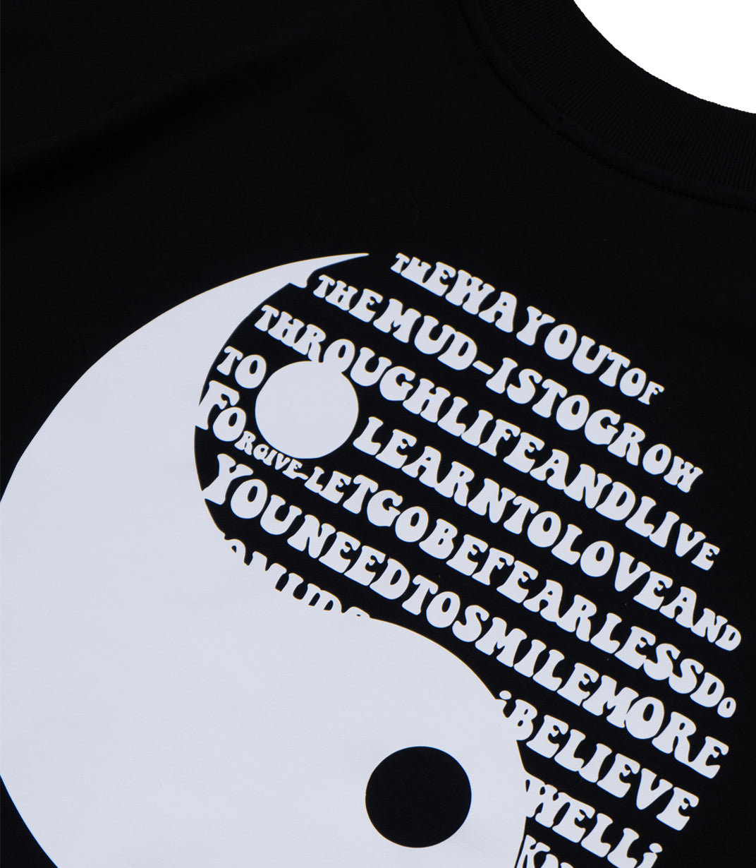 YIN & YANG OVERSIZED T-SHIRT - BLACK