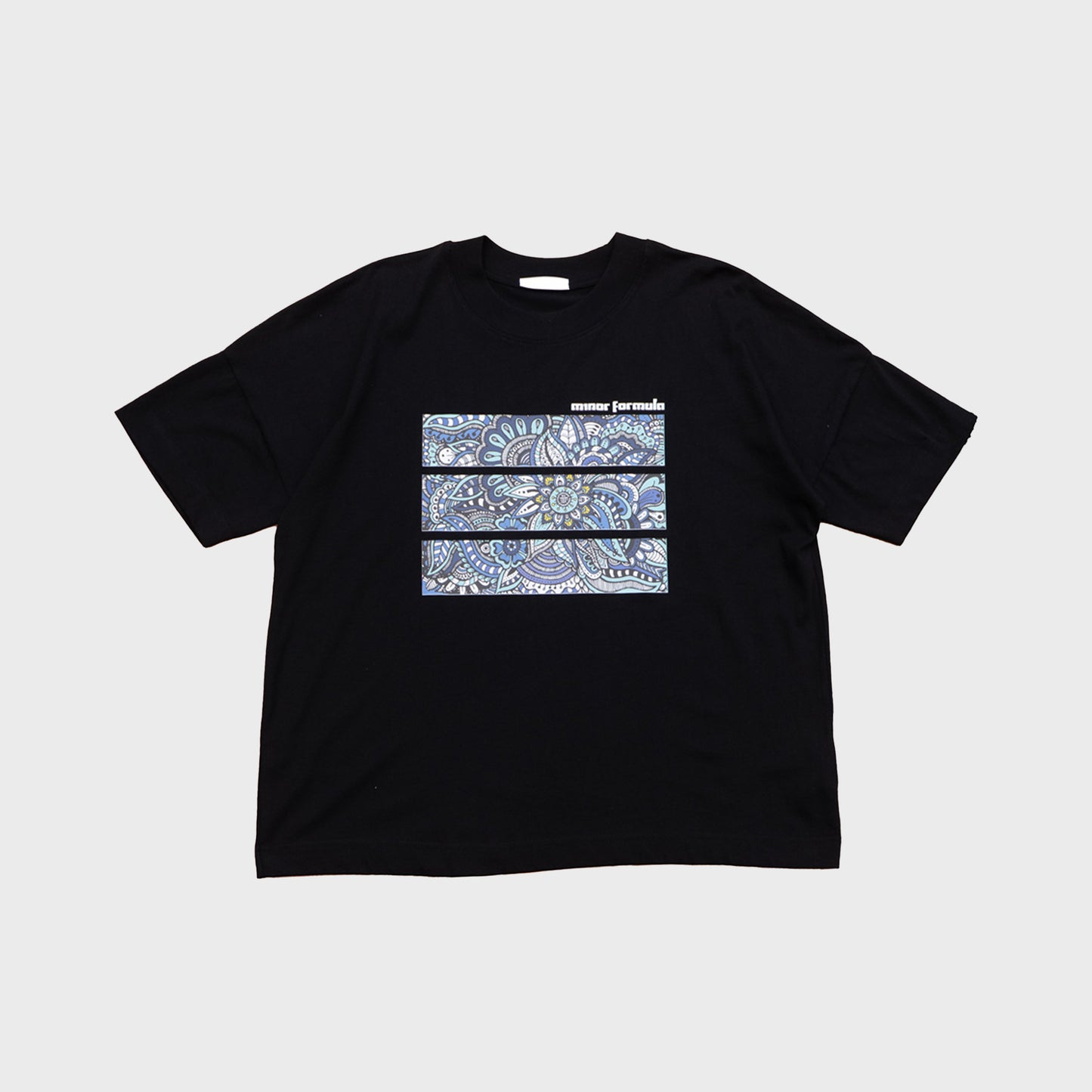 OVERSIZED MIND THE FLOWERS T-SHIRT - BLACK