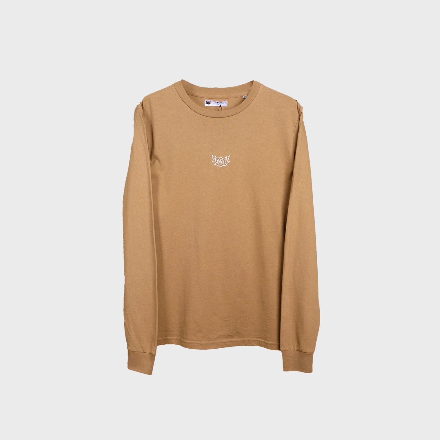 LIL LOTUS LONG SLEEVE T-SHIRT - BROWN