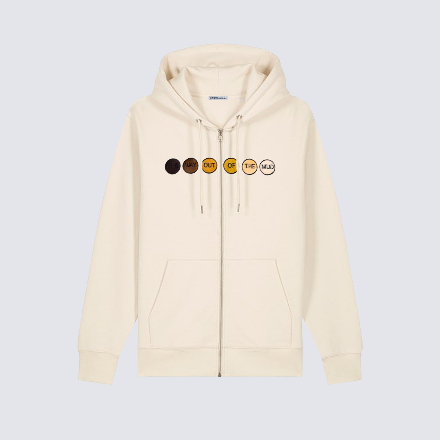 THE WAY OUT ZIPPED HOODIE - SAND
