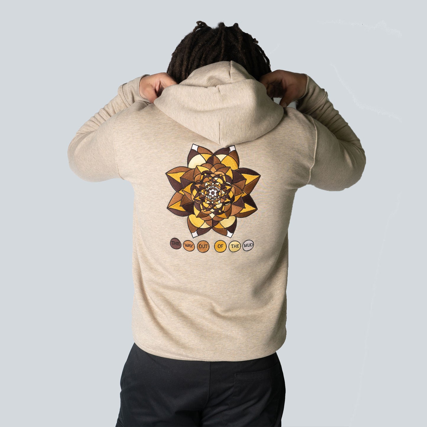 THE WAY OUT ZIPPED HOODIE - SANDSTONE