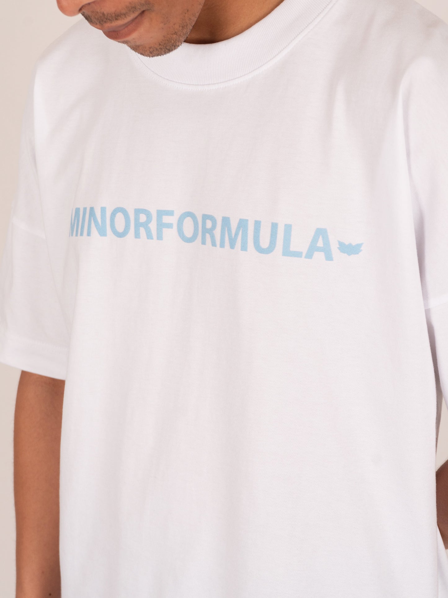 OVERSIZED TRADEMARK TEXTURED T-SHIRT - WHITE