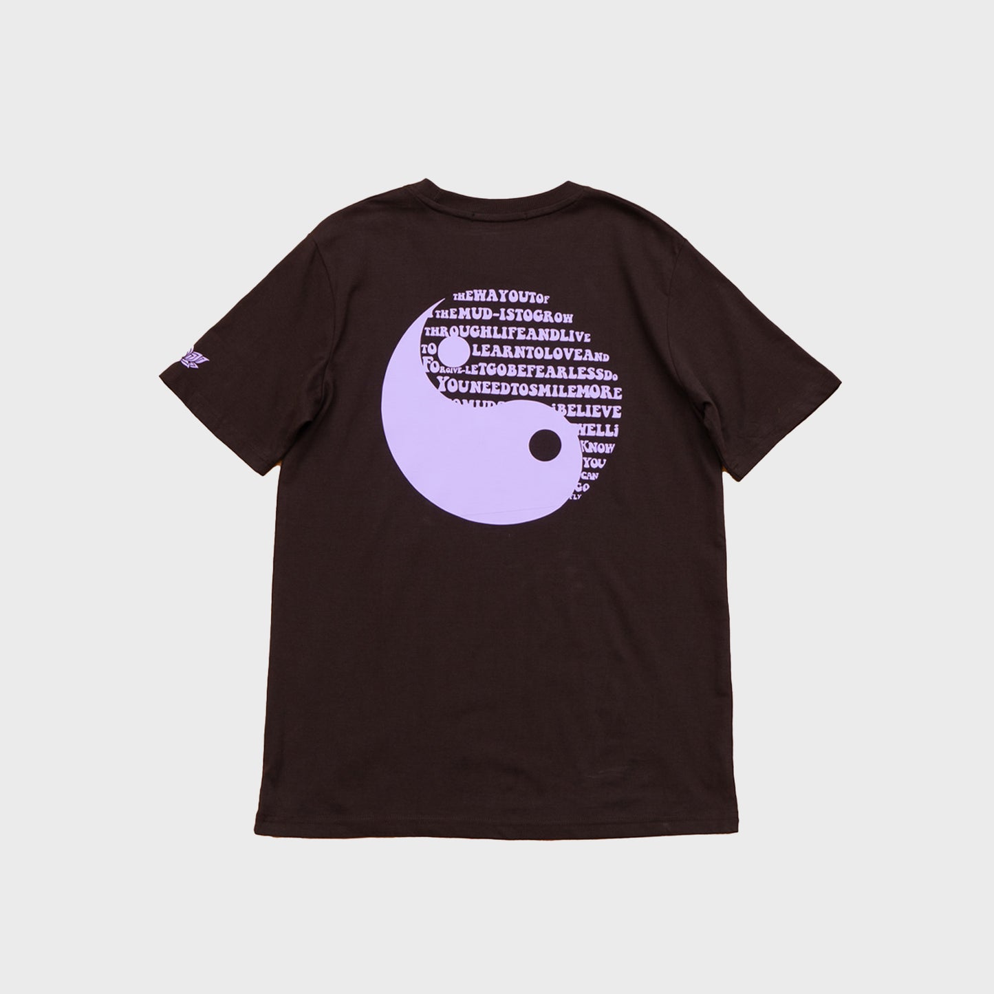 YIN & YANG T-SHIRT - CHOCOLATE