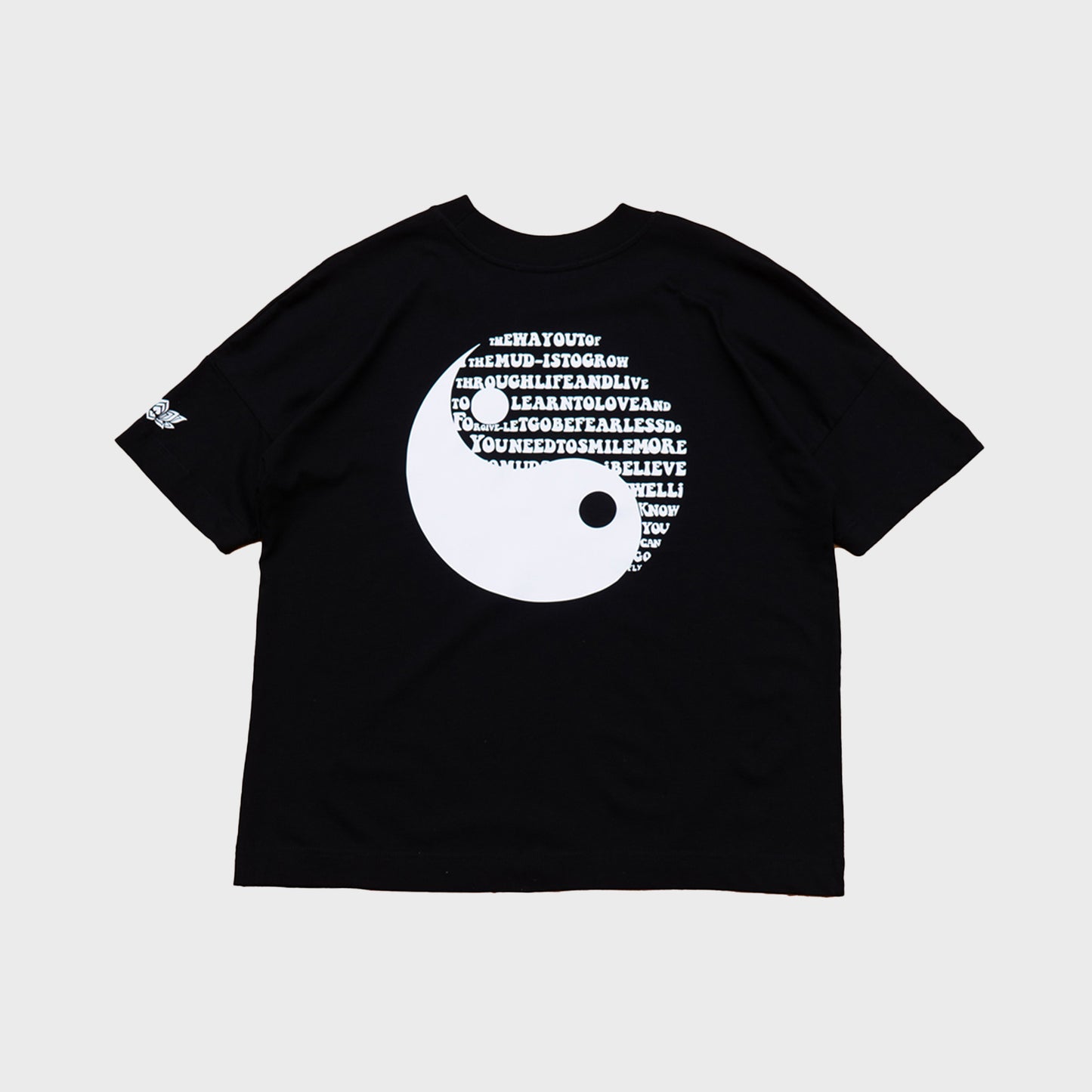YIN & YANG OVERSIZED T-SHIRT - BLACK