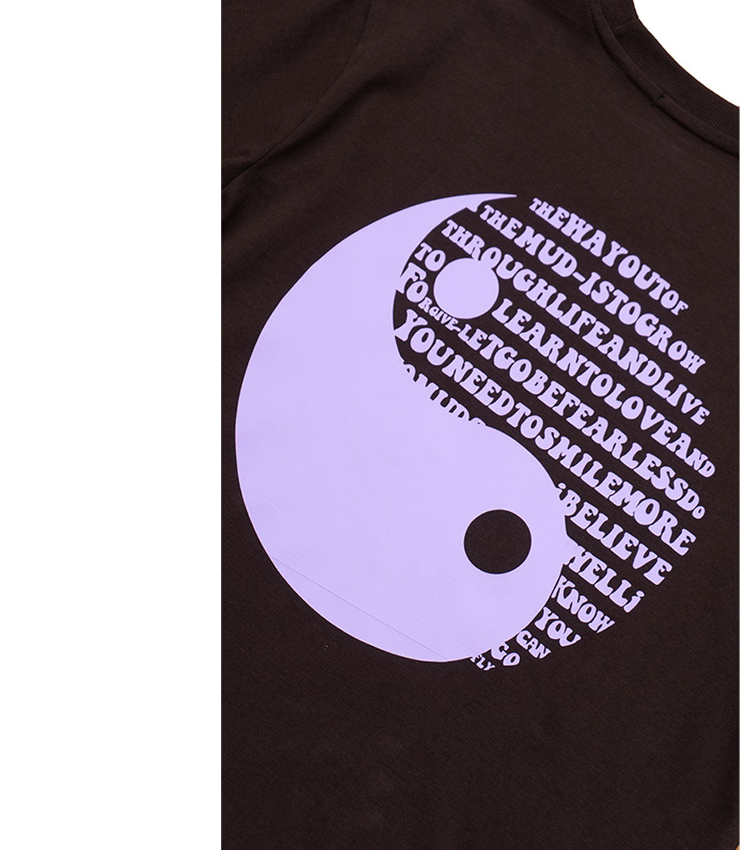 YIN & YANG T-SHIRT - CHOCOLATE