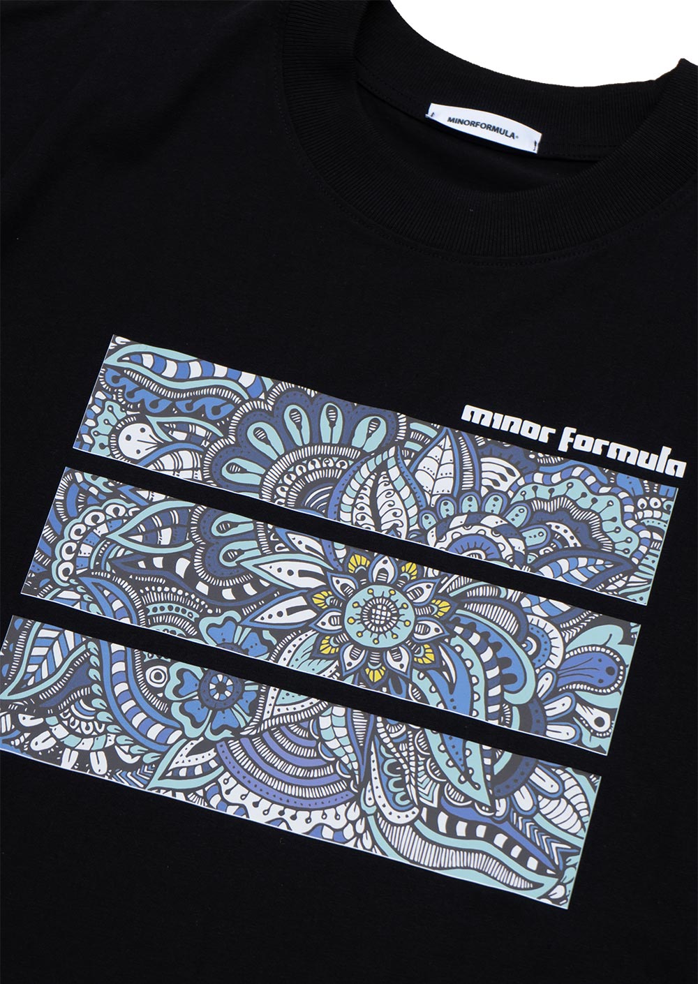 OVERSIZED MIND THE FLOWERS T-SHIRT - BLACK