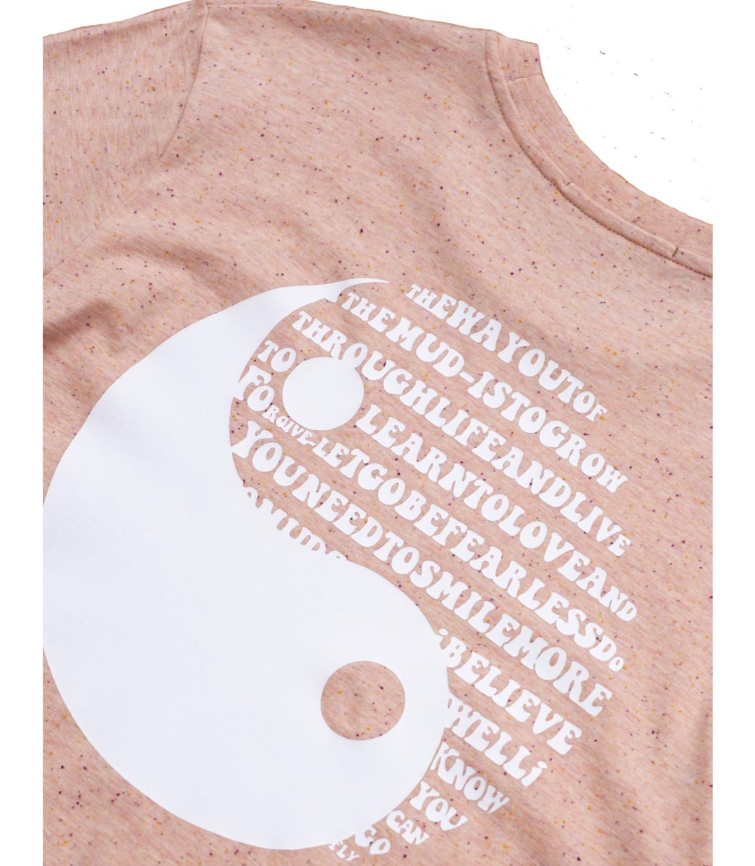 YIN & YANG T-SHIRT - PINK RAINBOW