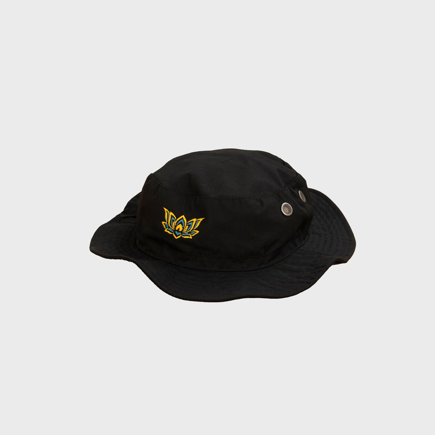 LIL LOTUS BUCKET HAT - BLACK