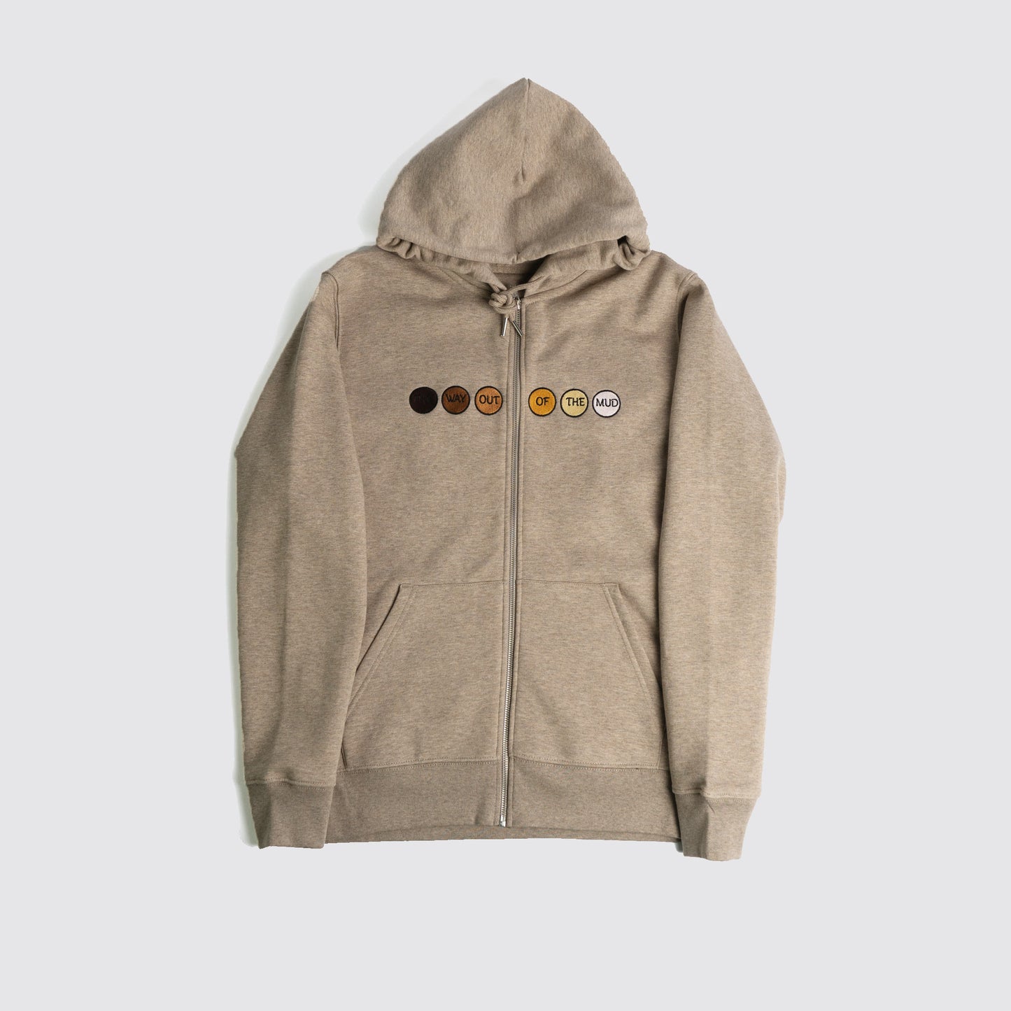 THE WAY OUT ZIPPED HOODIE - SANDSTONE