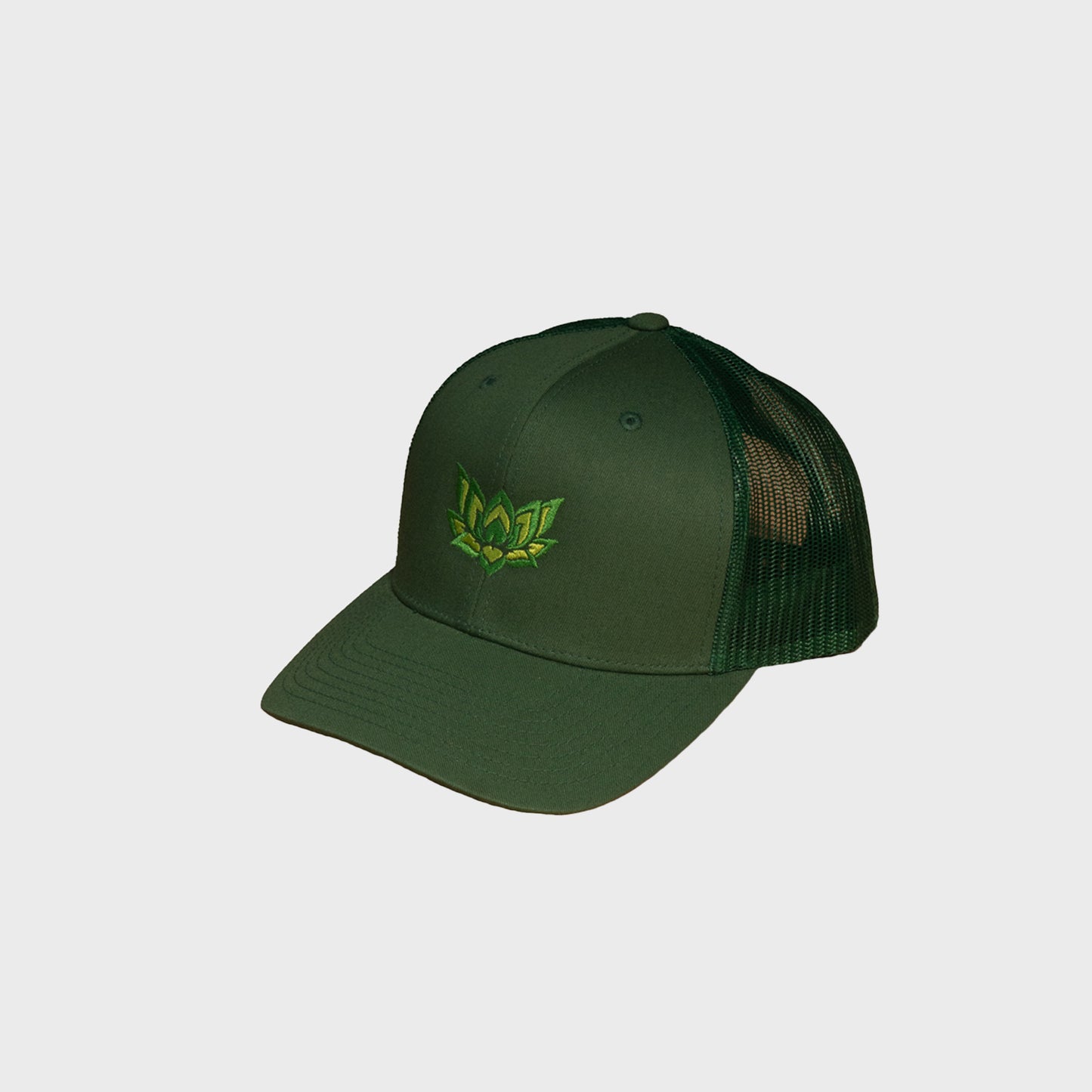 LOTUS TRUCKER CAP - GREEN/GREEN