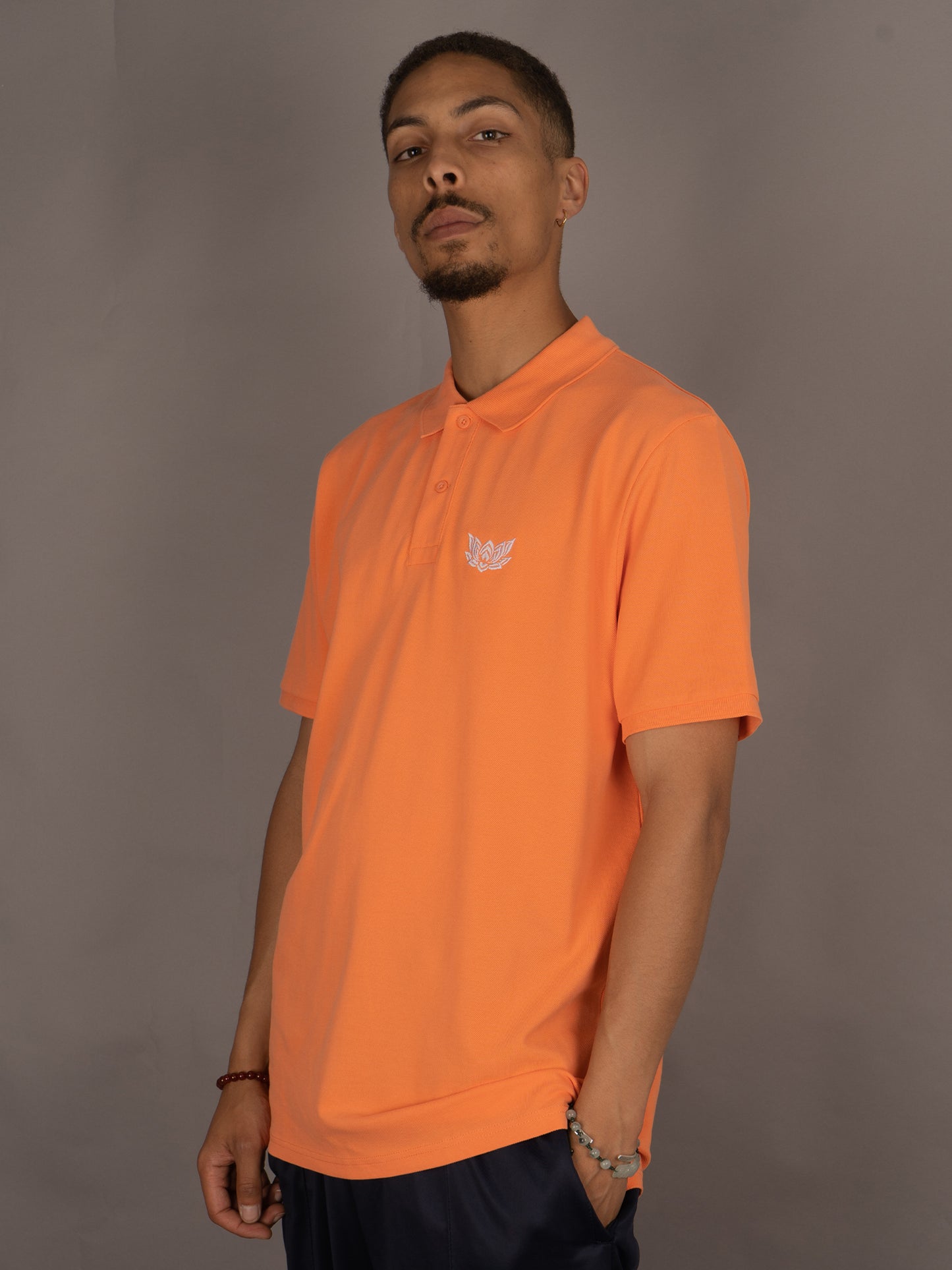 LOTUS POLO SHIRT - ORANGE
