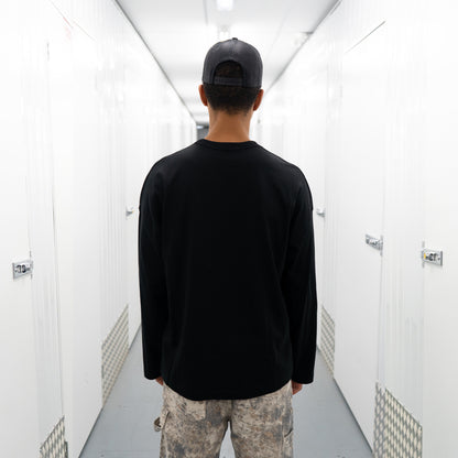 FUTURE LEAVES L/SLEEVE - BLACK