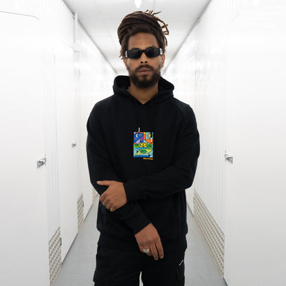 GLASS GARDEN HOODIE - BLACK