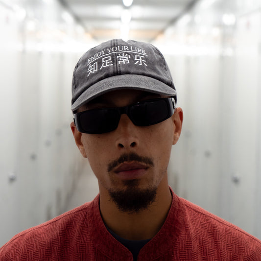 ENJOY YOUR LIFE 6 PANEL - BLACK DENIM