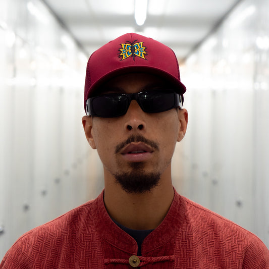 BFLY TRUCKER CAP - RED