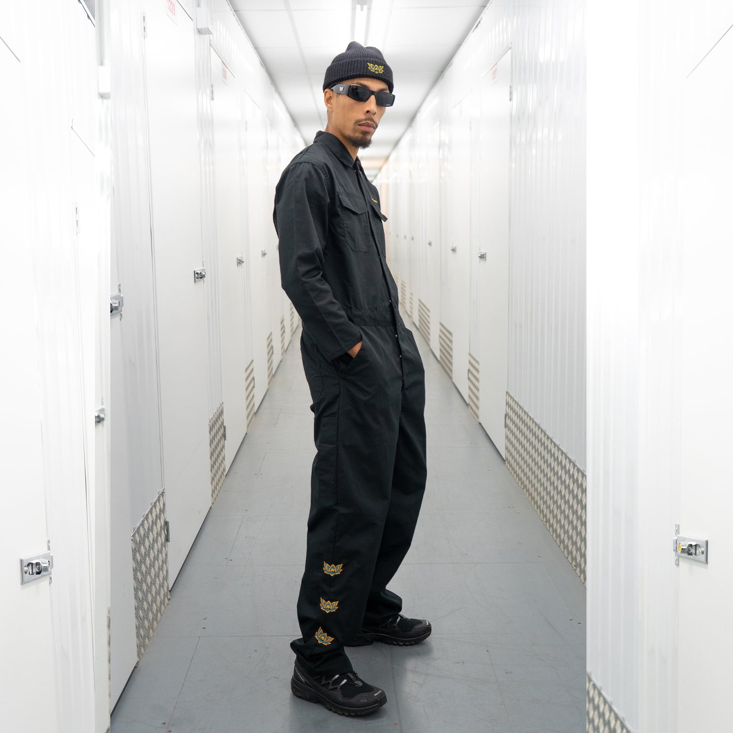 GROW OUT OF THE MUD OVERALLS - BLACK