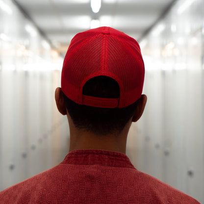 LOTUS TRUCKER CAP - RED/RED