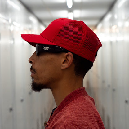 LOTUS TRUCKER CAP - RED/RED