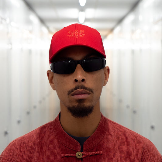 LOTUS TRUCKER CAP - RED/RED