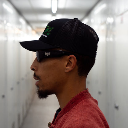 FUTURE LEAVES TRUCKER CAP - BLACK