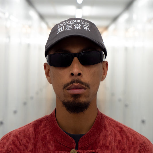 ENJOY YOUR LIFE 6 PANEL - GREY TWO TONE