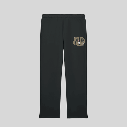 Mud Straight Sweatpants in black by MINOR FORMULA