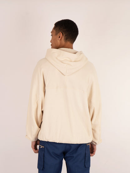 LIL LOTUS HOODED FLEECE - STONE