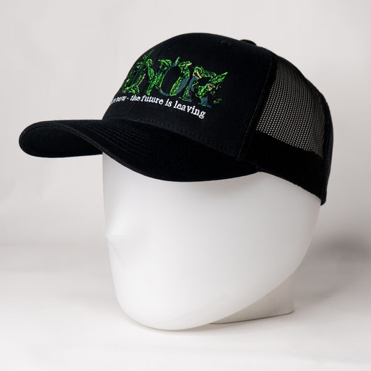 FUTURE LEAVES TRUCKER CAP - BLACK