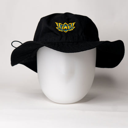 LIL LOTUS BUCKET HAT - BLACK