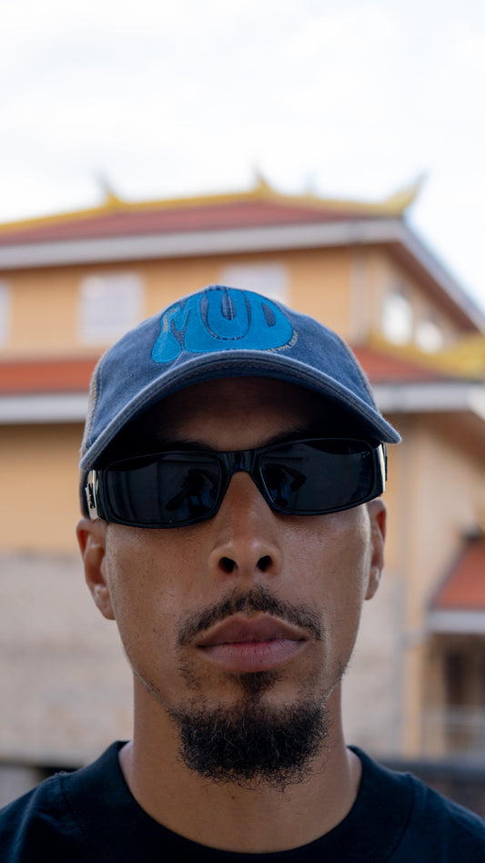 MUD TRUCKER CAP - BLUE/STONE