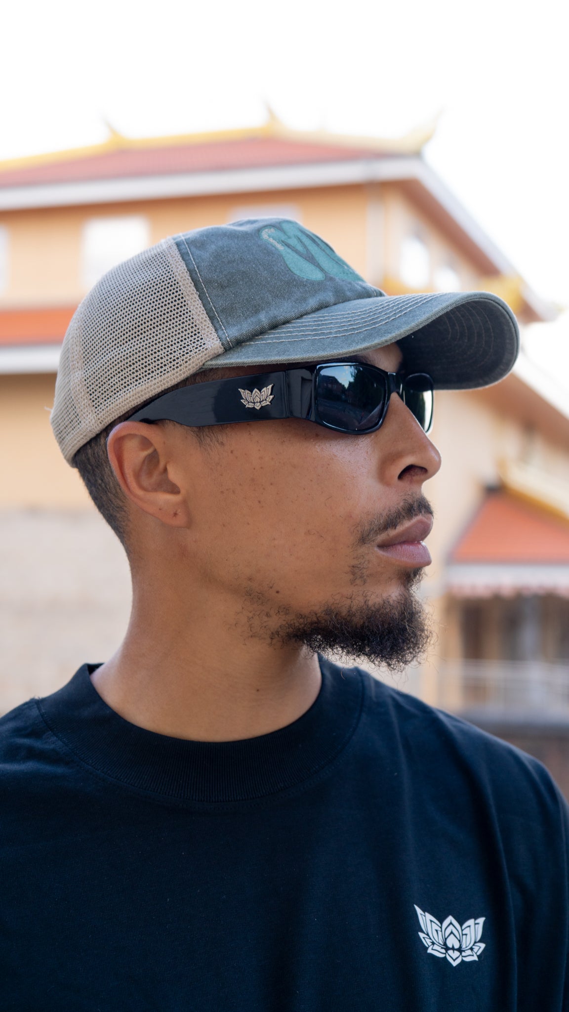 MUD TRUCKER CAP - GREEN/STONE