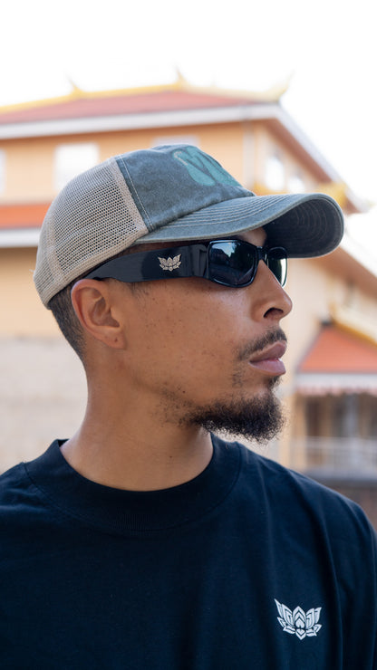 MUD TRUCKER CAP - GREEN/STONE