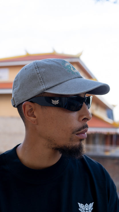 YIN YANG 6 PANEL - LIGHT GREY DENIM / GREEN