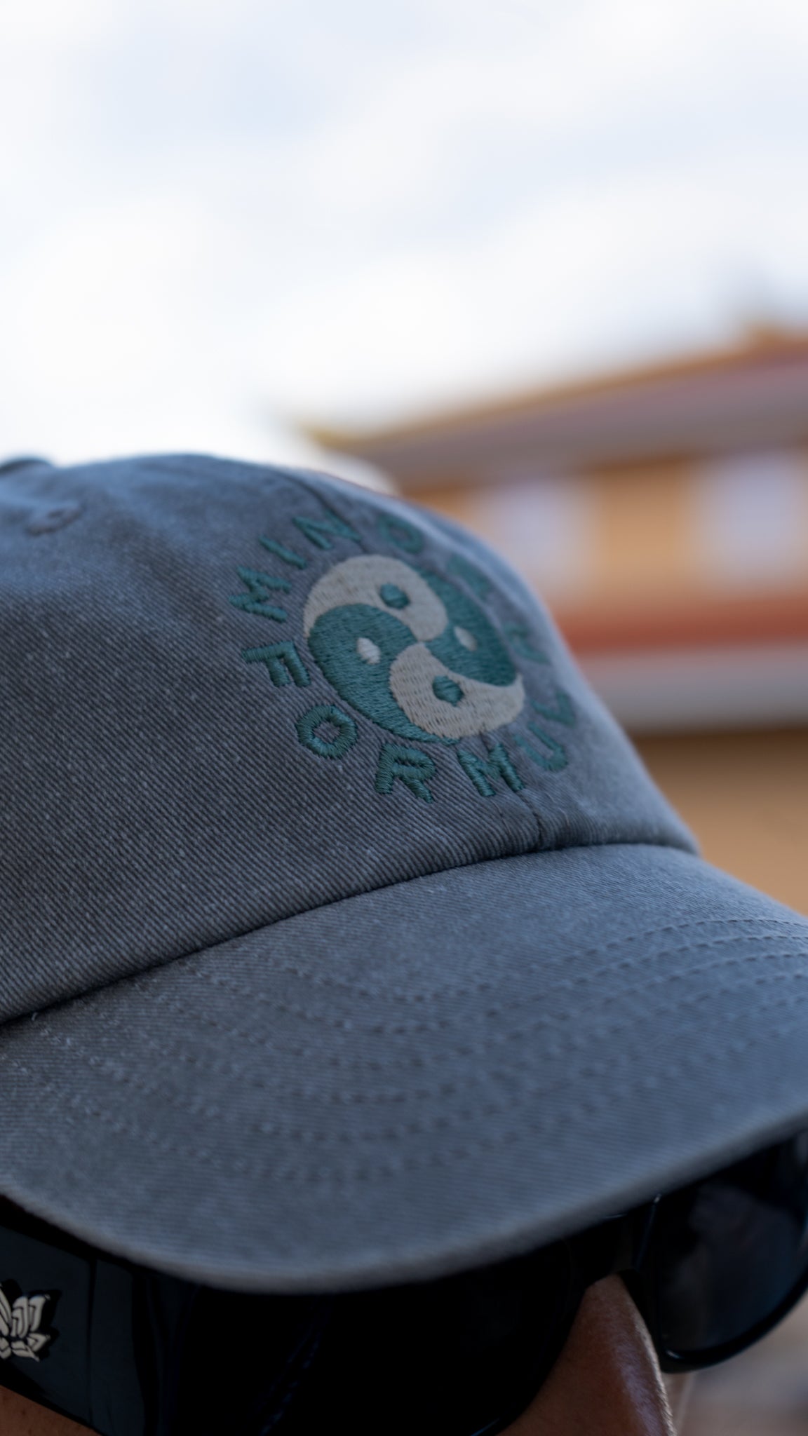 YIN YANG 6 PANEL - LIGHT GREY DENIM / GREEN