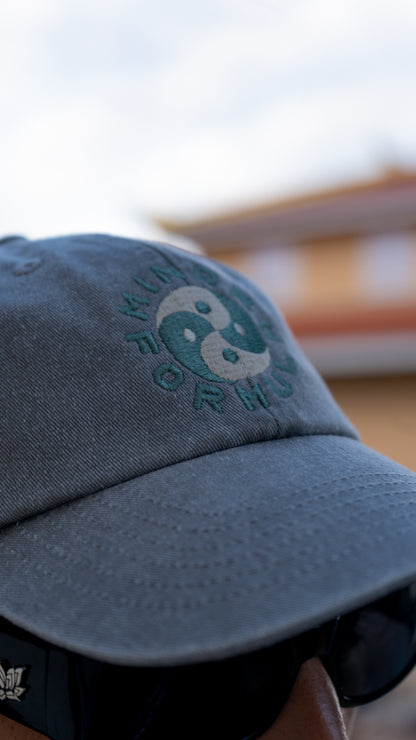 YIN YANG 6 PANEL - LIGHT GREY DENIM / GREEN