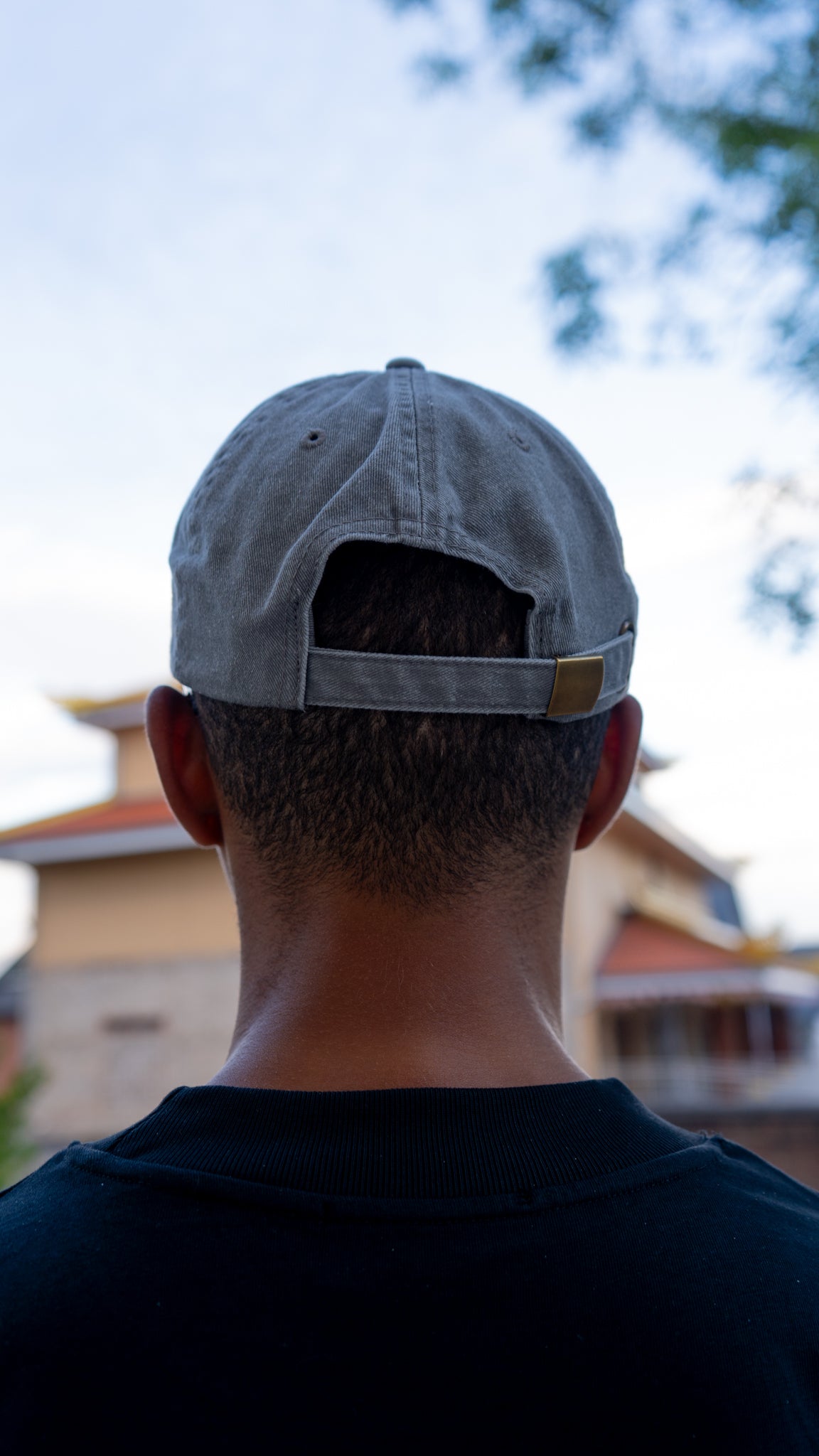 FEED YOUR MIND 6 PANEL - GREY STONE DENIM
