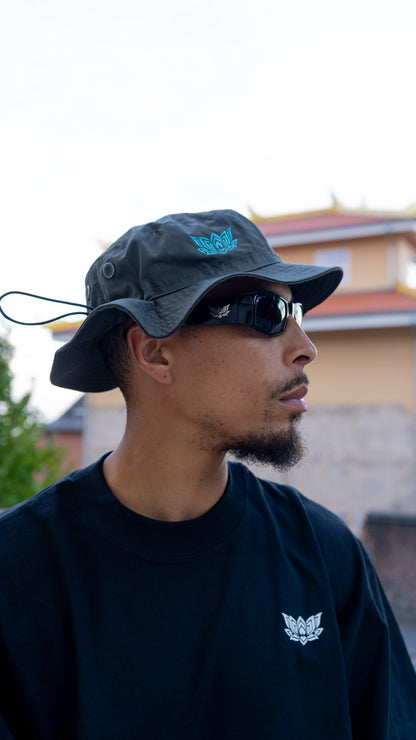 LIL LOTUS BUCKET HAT - OLIVE