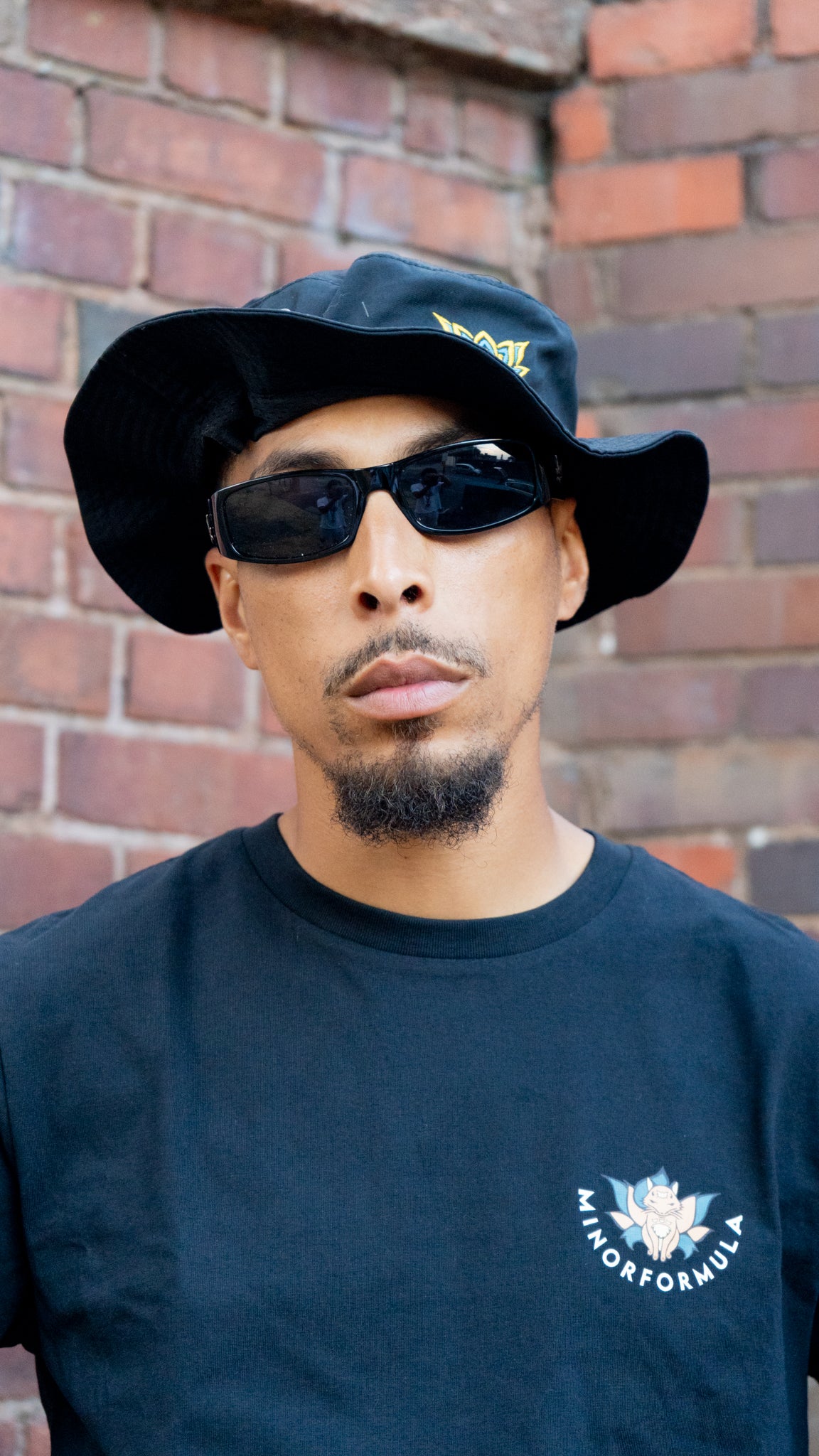 LIL LOTUS BUCKET HAT - BLACK