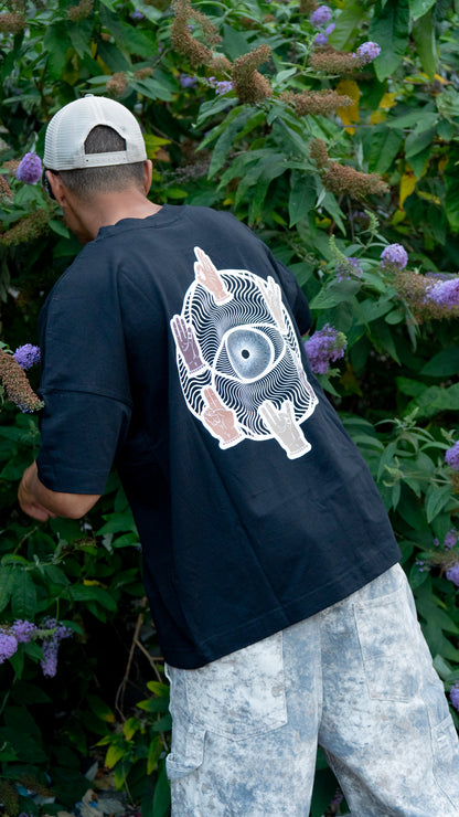MUDRA TEE - BLACK/WHITE