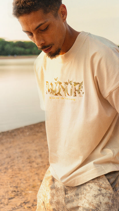 FUTURE LEAVES T-SHIRT - NATURAL
