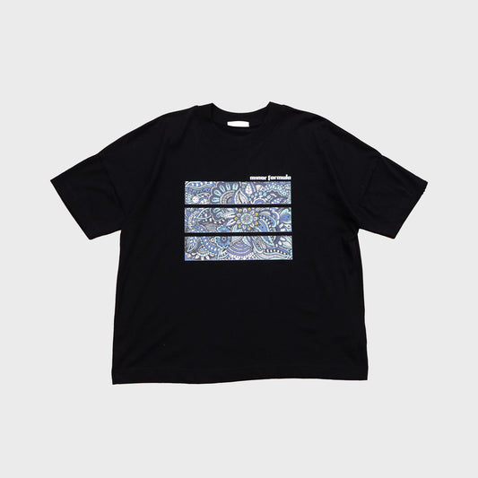 OVERSIZED MIND THE FLOWERS T-SHIRT - BLACK
