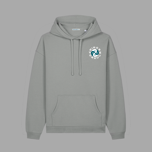YIN YANG HOOD - GREY