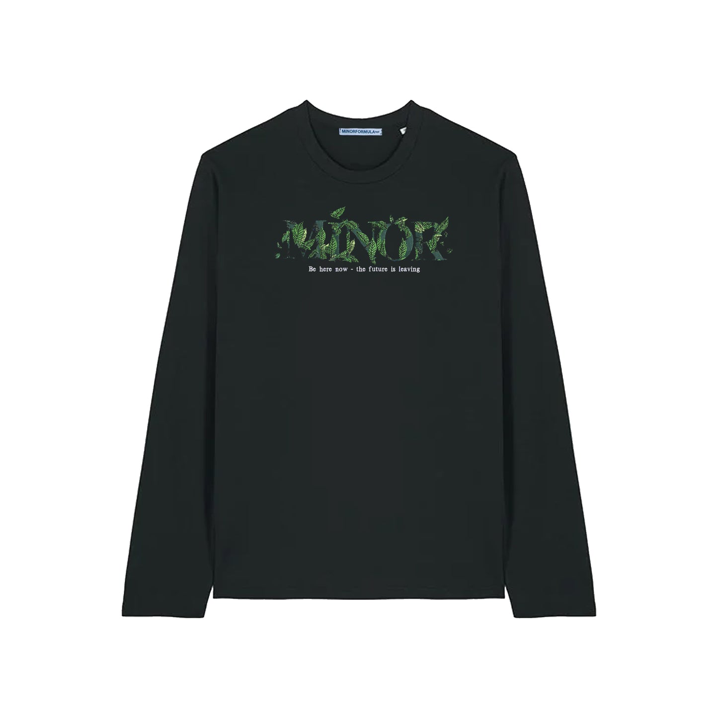 FUTURE LEAVES L/SLEEVE - BLACK