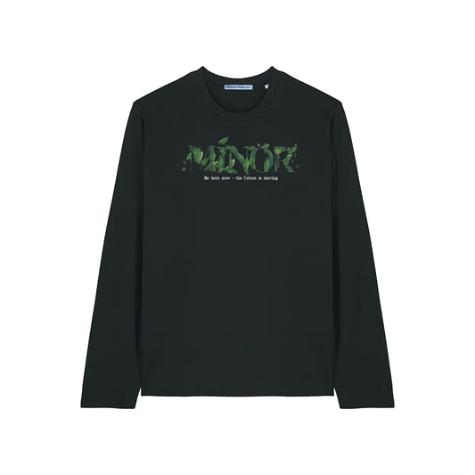 FUTURE LEAVES L/SLEEVE - BLACK